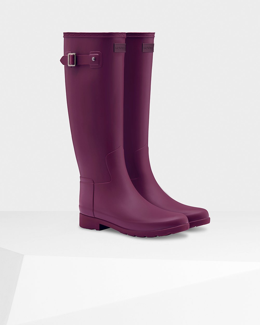 Galochas Altas Hunter Feminina Roxo - Refined Slim Fit - 29AEIHTDL
